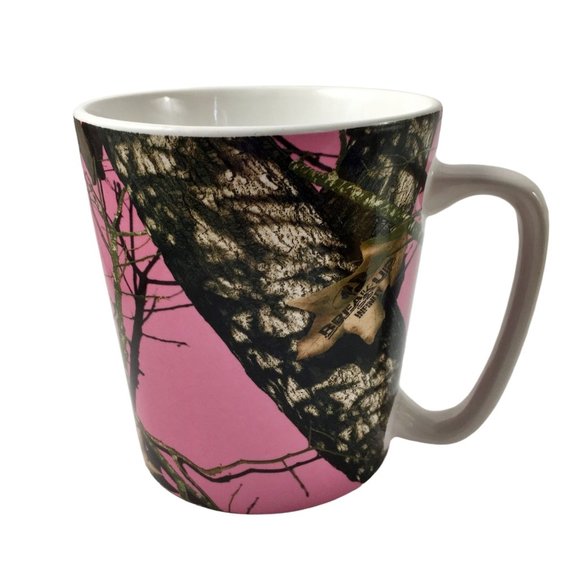 MOSSY OAK PINK 16 oz Ceramic Mug Cup Coffee Tea Camouflage BREAK UP INFINITY - Picture 1 of 4